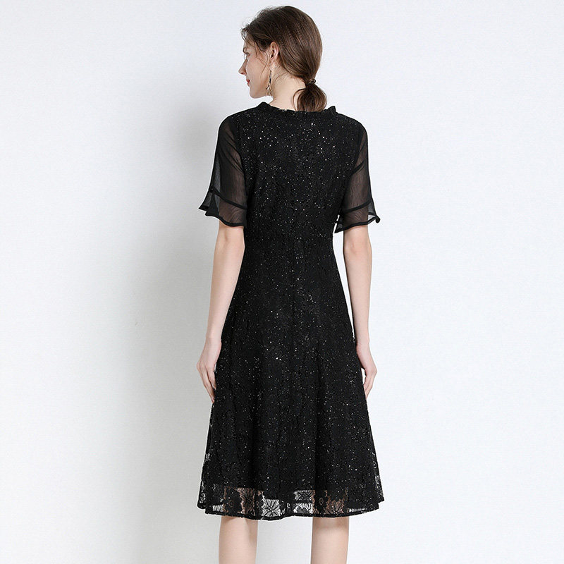 2020年夏季法式名媛风洋气连衣裙 云妃秀大码女装