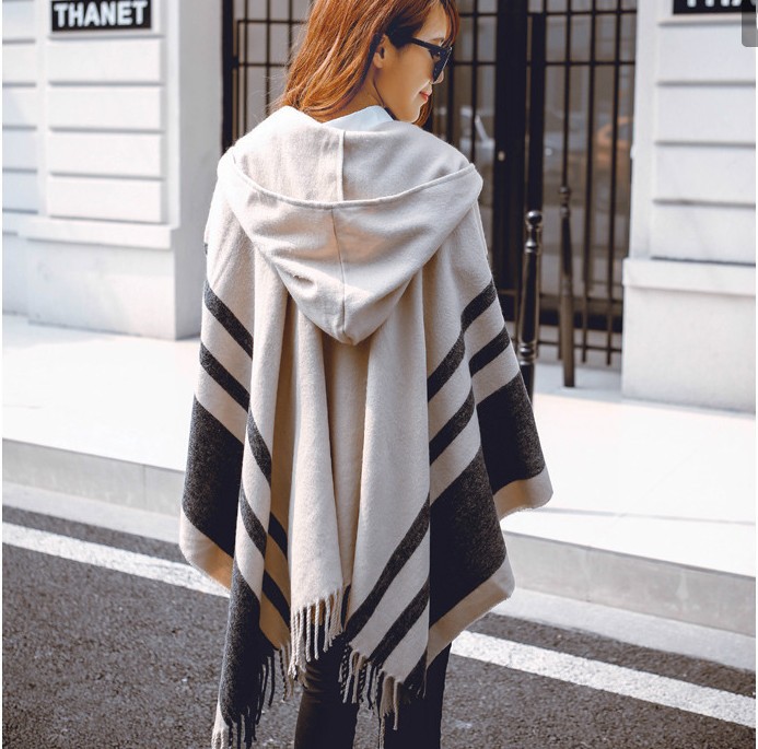 Scarf Women Winter Shawl Wraps旅游拍照苏格兰斗篷披肩围巾男女 - 图1