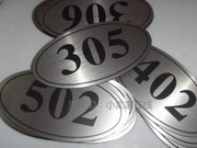 双色板雕刻门号牌数字牌宾馆门牌号码防水宿舍编号序号标签贴定制 - 图2