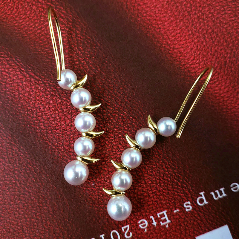 T家danger野性系列珍珠耳钉耳钩akoya天然海水天女珍珠耳环18K,淘宝优惠券,粉丝福利购,淘宝优惠卷