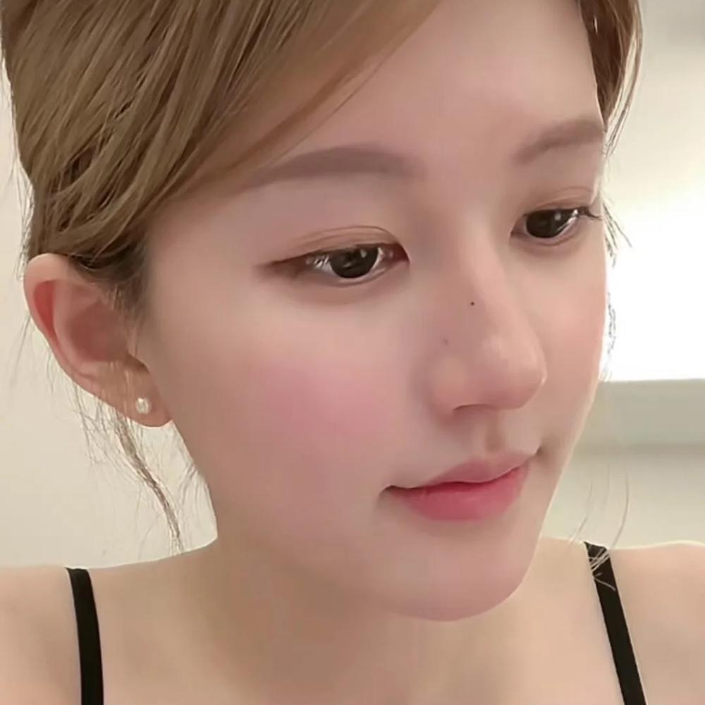 赵露思同款5mm珍珠耳钉2025新款诸暨天然淡水珍珠耳环女18K金耳环 - 图0