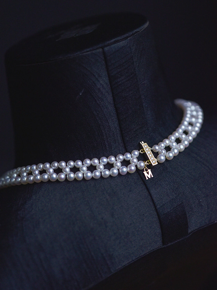 [情人节]全珠链极光baby淡水珍珠项链蕾丝珍珠锁骨链18k钻石扣,淘宝优惠券,粉丝福利购,淘宝优惠卷