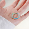 Lucky and protective turquoise gold transit ring for women