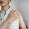 Lucky and protective turquoise gold transit ring for women