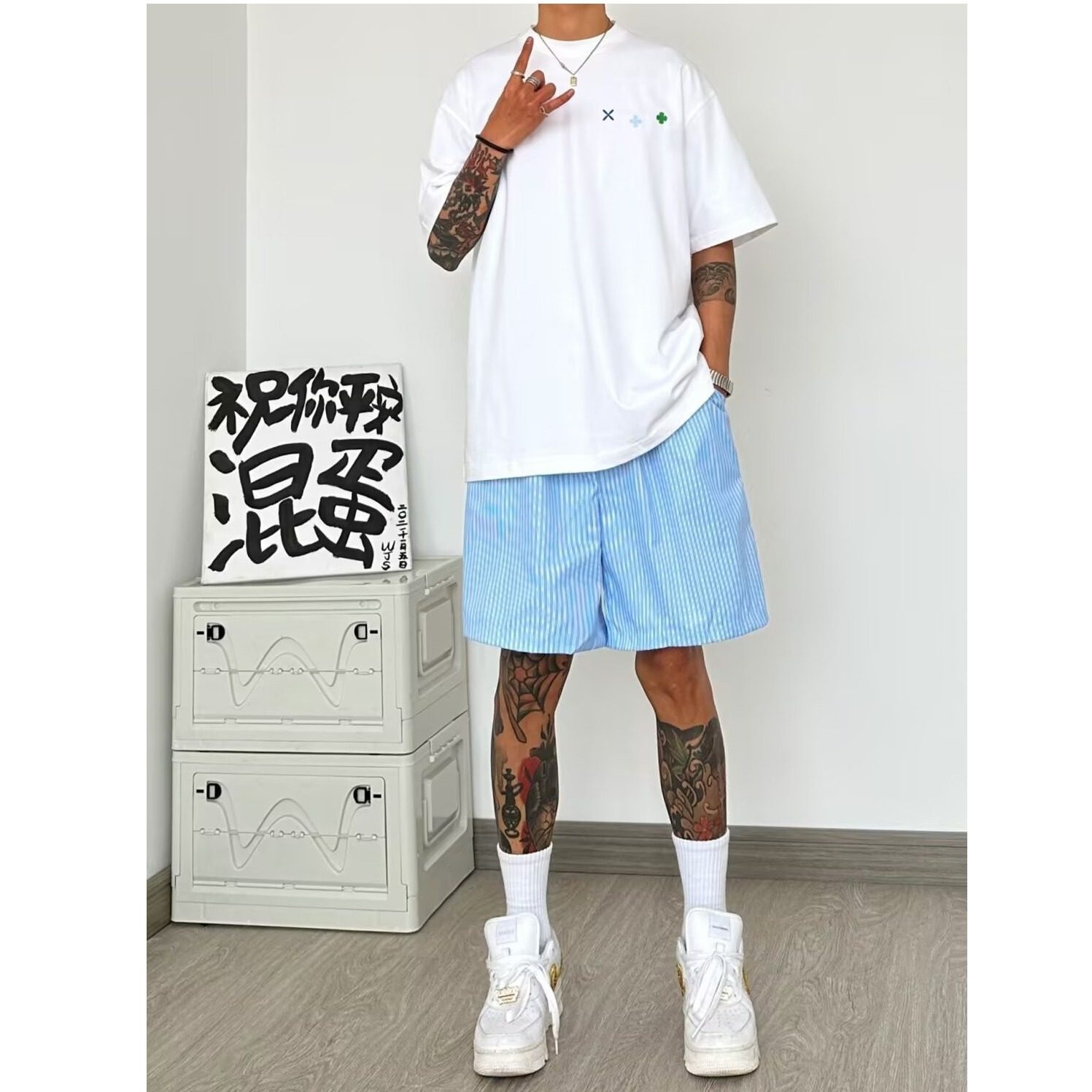 美式海边沙滩裤蓝色条纹速干短裤男夏季新款松紧腰阔腿五分裤男潮,淘宝优惠券,粉丝福利购,淘宝优惠卷