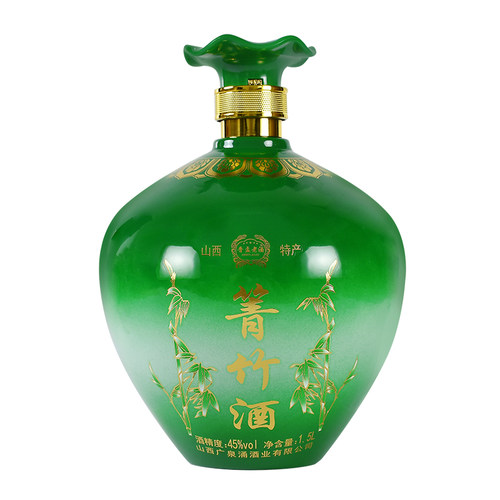 山西箐竹酒45度3斤坛装1.5L坛箐竹酒简装礼盒装正品酒 - 图1