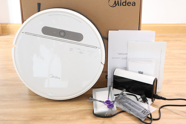 Midea i5Young ຫຸ່ນຍົນກວາດລ້າງອັດສະລິຍະອັດສະລິຍະເຄື່ອງດູດຝຸ່ນໃນຄົວເຮືອນແບບອັດຕະໂນມັດແບບເຕັມສ່ວນ ກວາດ ແລະເຊັດເຄື່ອງທັງໝົດໃນໜຶ່ງດຽວ