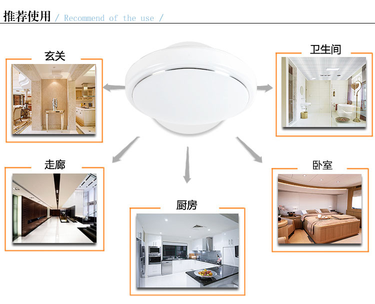 LED吸顶灯灯罩外壳罩简约现代圆形灯壳卧室灯阳台灯具配件外罩-图2