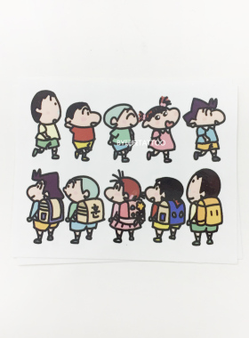 蜡笔小新小伙伴纹身贴玩味tattoo