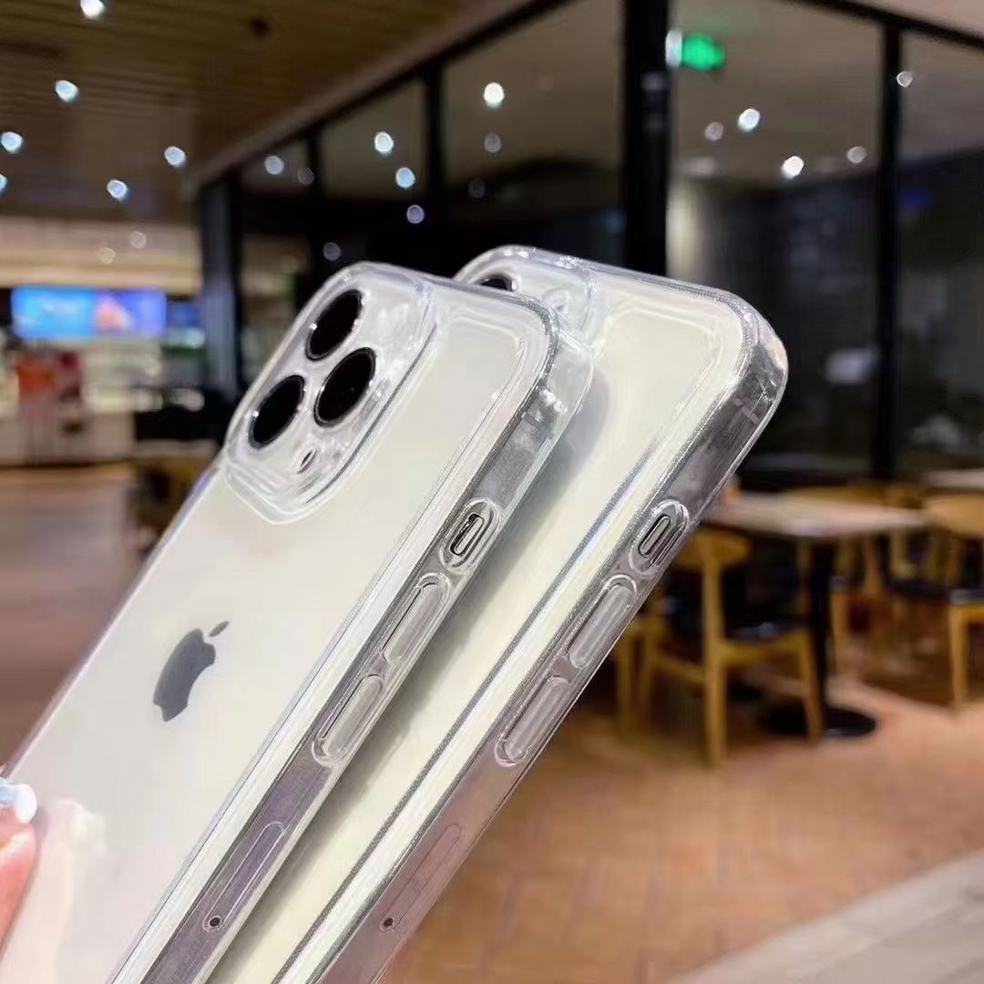 晶透系列透明壳 简约软壳精孔 适用 苹果15 PRO 14 13 12Pro Max iPhone11 XR XSMAX 硅胶透明手机壳保护套 - 图0