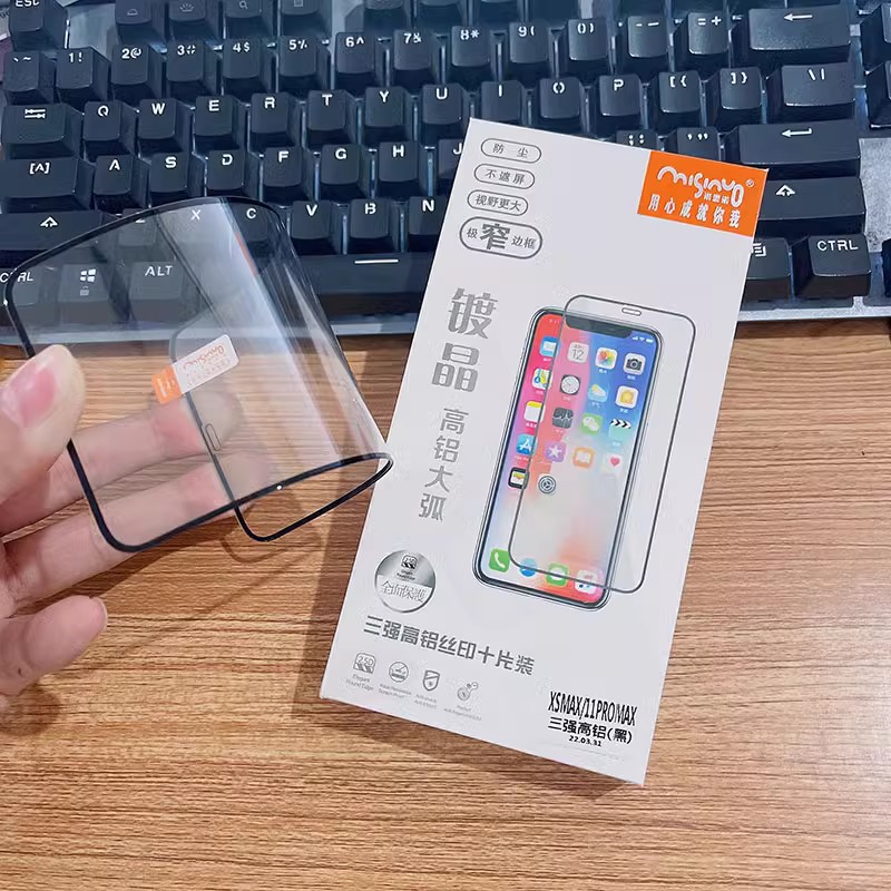 一盒10片适用 OPPO A2 A1 A58X A97 A96 A55 A56 A8 A11X A93S Reno8/7SE K9 A57 K11X手机钢化膜批发-图2