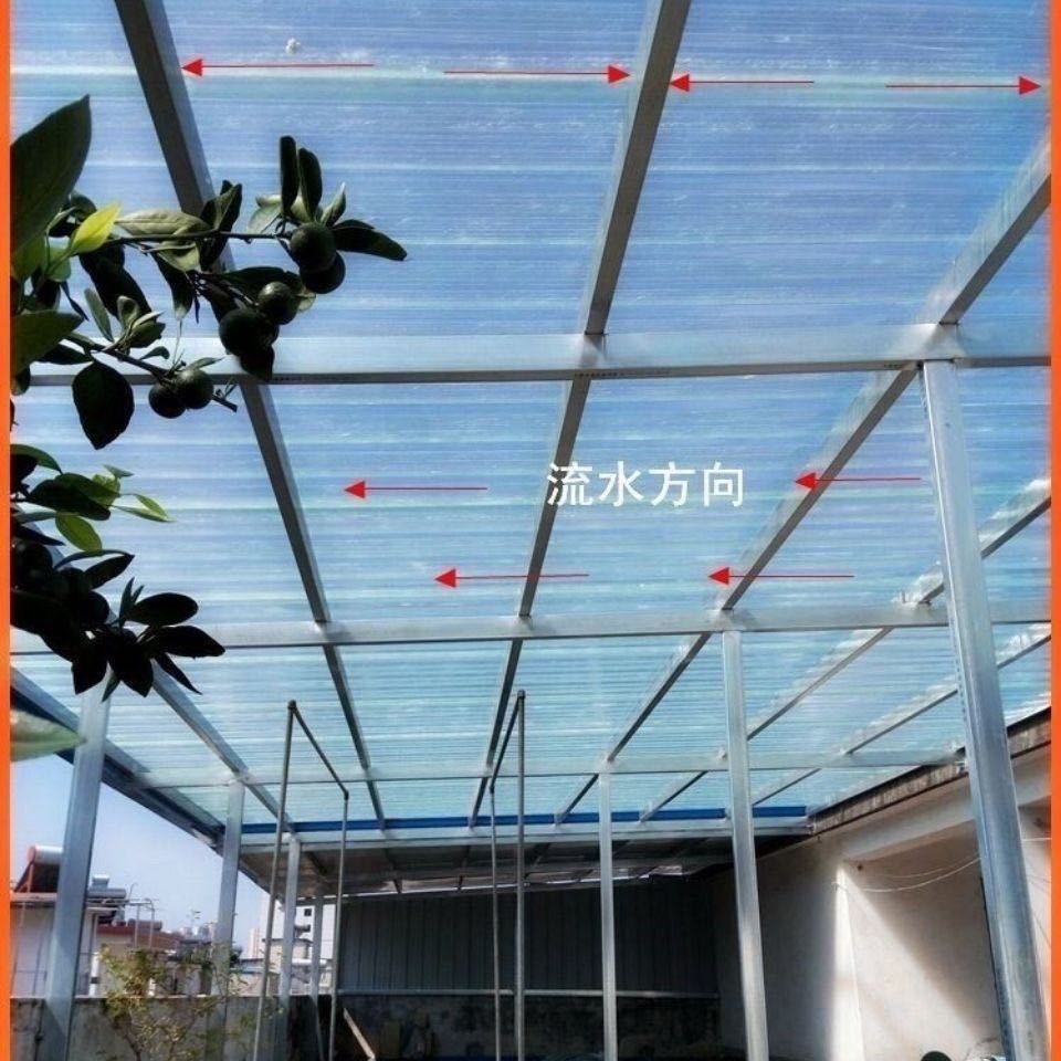 透明瓦采光瓦加厚塑料瓦片玻璃钢透明瓦采光瓦雨棚阳光板树脂采光 - 图2