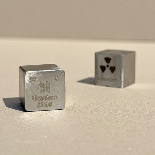 Uranio 235 modelo cubo elemento químico tabla periódica colección adornos regalos creativos