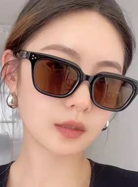 2024新款黑色墨镜女韩版潮高级感街拍凹造型防紫外线配度数太阳镜