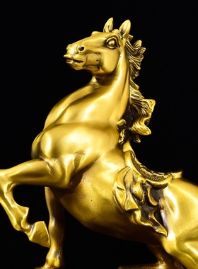 铜马摆件马到成功招财客厅玄关办公室生肖马家居工艺品开业