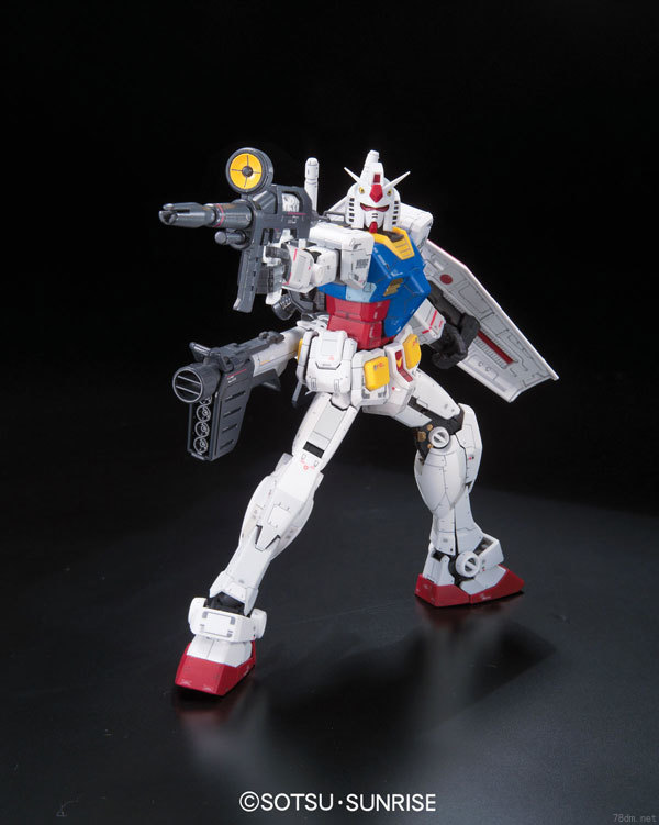 现货万代 RG 01元祖 1/144 rx-78-2元祖高达敢达拼装模型-图2