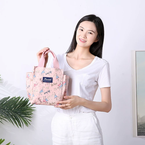 Модная сумка через плечо для матери и ребенка, льняная сумка, ланч-бокс, водонепроницаемая сумка, коллекция 2023, сумка для еды