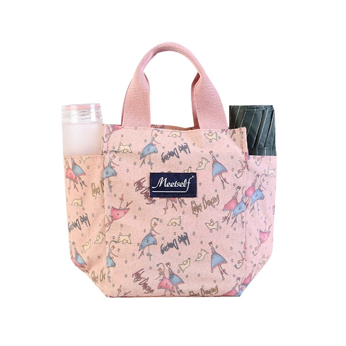 Модная сумка через плечо для матери и ребенка, льняная сумка, ланч-бокс, водонепроницаемая сумка, коллекция 2023, сумка для еды