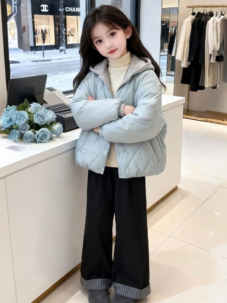女童加绒棉衣秋冬装2025新款儿童中大童韩版棉服宝宝洋气加厚外套,淘宝优惠券,粉丝福利购,淘宝优惠卷