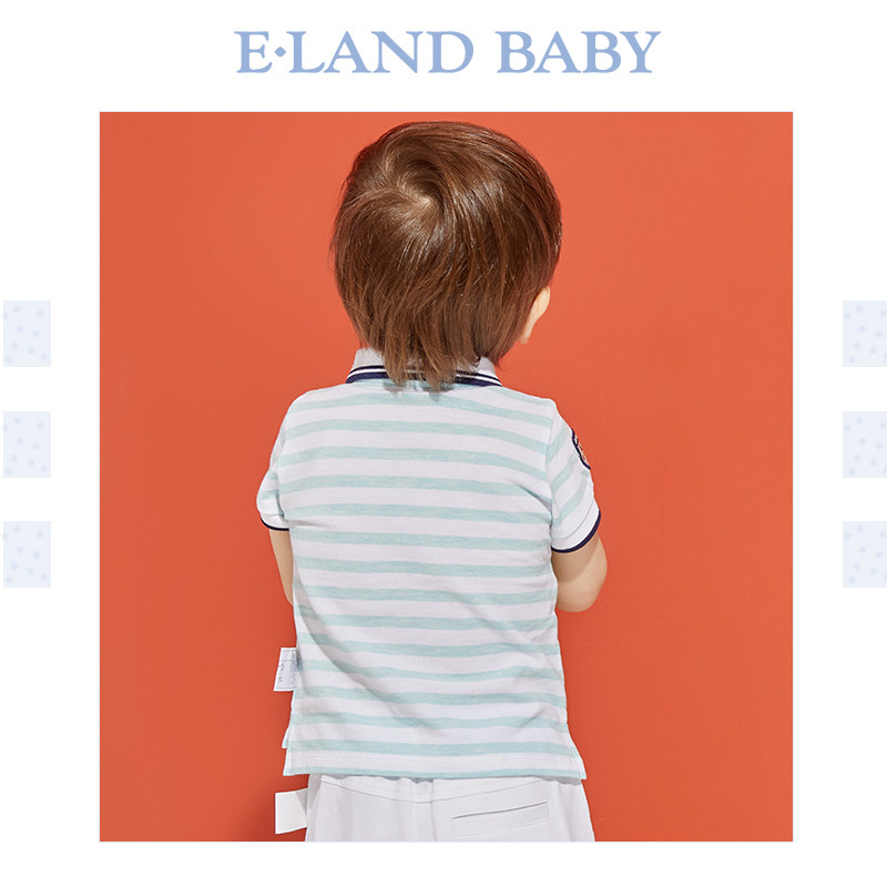 eland baby衣恋婴童20年夏polo衫 elandkids儿童POLO衫