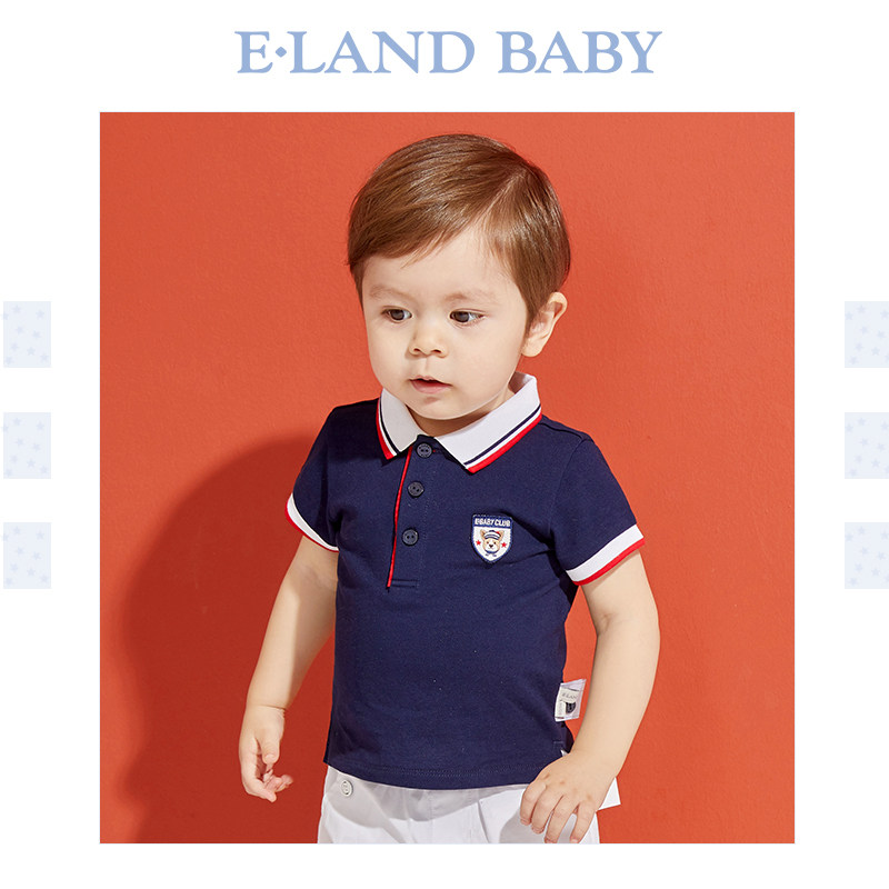 eland baby衣恋婴童20年夏polo衫 elandkids儿童POLO衫