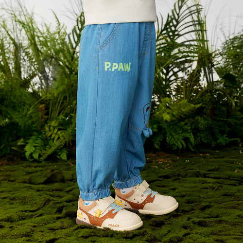 【冰氧酷】PawinPaw卡通小熊童装26年春夏季新款男女宝宝牛仔裤 - 图2