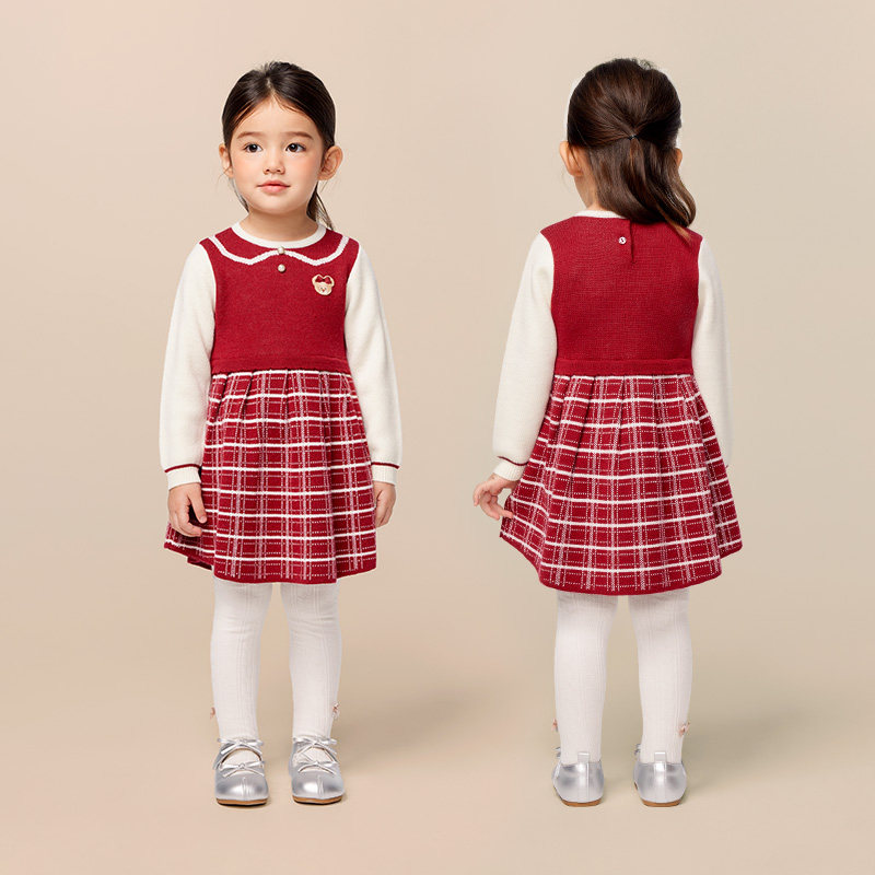 【商场同款】PawinPaw卡通小熊童装25年冬季新款女宝宝连衣裙时尚,淘宝优惠券,粉丝福利购,淘宝优惠卷