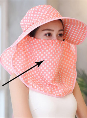 帽子女太阳帽夏天户外遮阳帽口罩