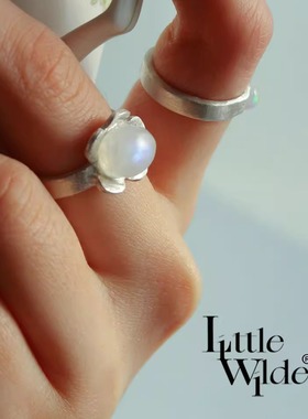 孤品戒指littlewilde足银天然石