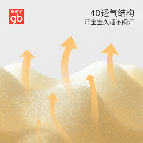 gb好孩子可水洗儿童枕婴幼儿A类抗菌枕头呵护颈椎辅助睡眠硅胶枕 - 图1