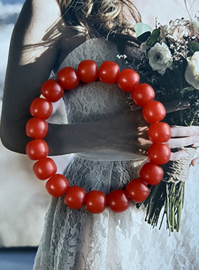 毕业级全品保山南红老型珠哑光料