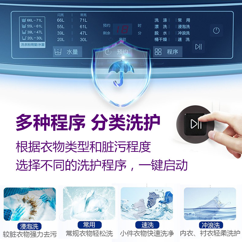 海尔全自动家用小型直驱变频洗衣机 合朗电器洗衣机