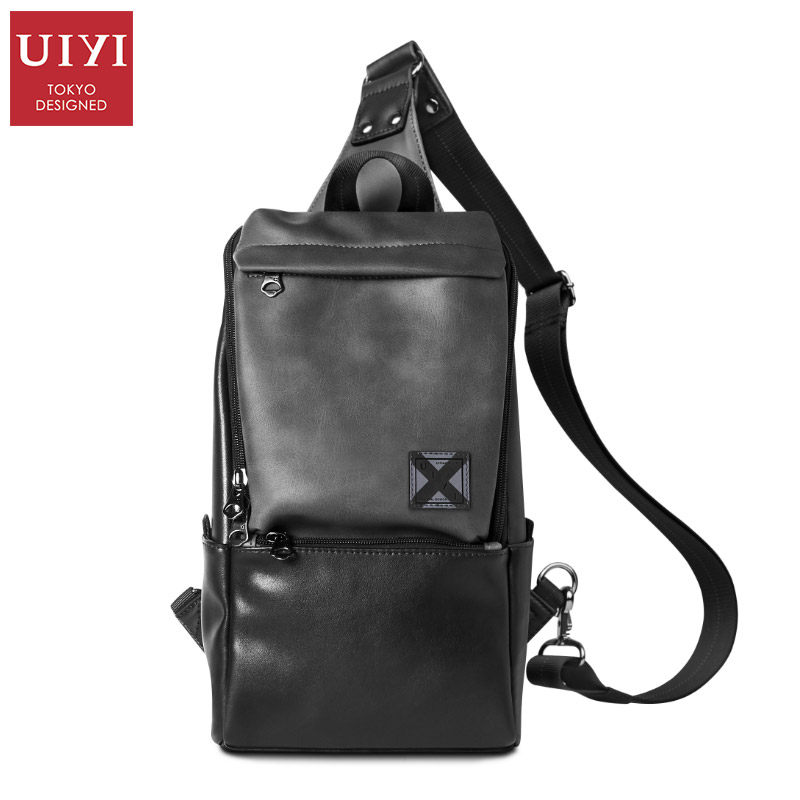 佑一良品潮牌胸包运动休闲皮斜挎包 佑一良品箱包男士包袋