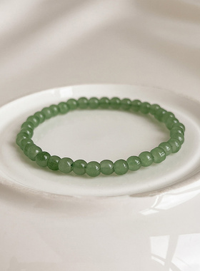 新中式国风绿色串珠手链