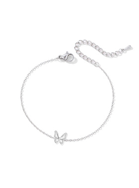 银色蝴蝶手链小众设计感精致