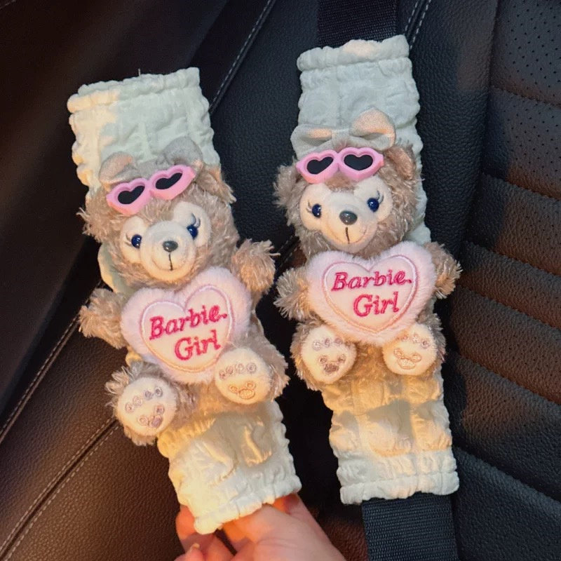 可爱女生车饰雪莉玫汽车安全带护肩套头枕腰枕网红四季车载纸巾盒,淘宝优惠券,粉丝福利购,淘宝优惠卷