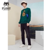 PLORY Зимние джинсы для отдыха, свободный прямой крой