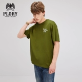 Хлопковая футболка с коротким рукавом с круглым воротником для отдыха, для влюбленных