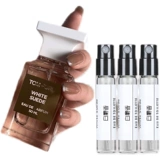 Tom Ford, янтарный пробник парфюма с розой в составе, белый мускус, из алойного дерева