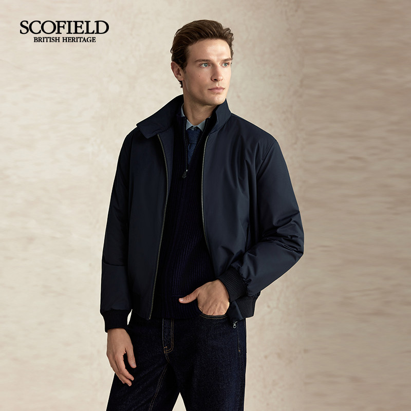 SCOFIELD男装25年秋冬新品通勤哈灵顿夹克版型短款立领保暖棉服,淘宝优惠券,粉丝福利购,淘宝优惠卷
