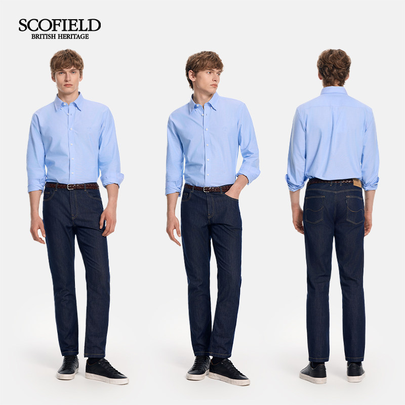 【牛津纺】SCOFIELID男装26年早春新品100%棉吸湿透气长袖衬衫男,淘宝优惠券,粉丝福利购,淘宝优惠卷