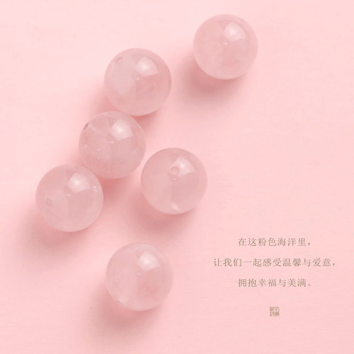 极简设计天然马达加斯加粉水晶手串女爱情手链精致送女友生日礼物 - 图2