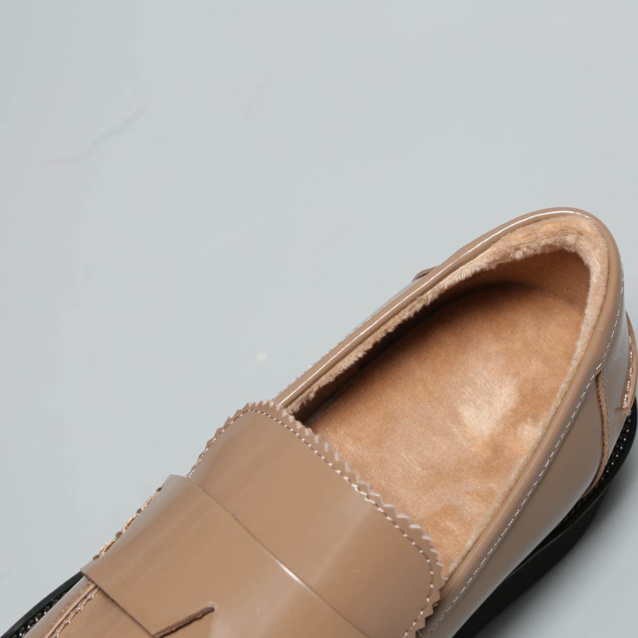 巴黎 保暖内加绒开珠边皮泡化鞋底鞋乐福鞋豆豆鞋女鞋单鞋,淘宝优惠券,粉丝福利购,淘宝优惠卷