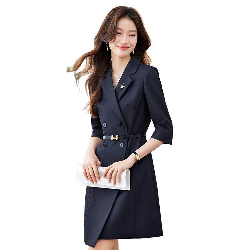 主正持人女连西衣裙春装季新款气质装F7586YA裙商务前台接待职业,淘宝优惠券,粉丝福利购,淘宝优惠卷