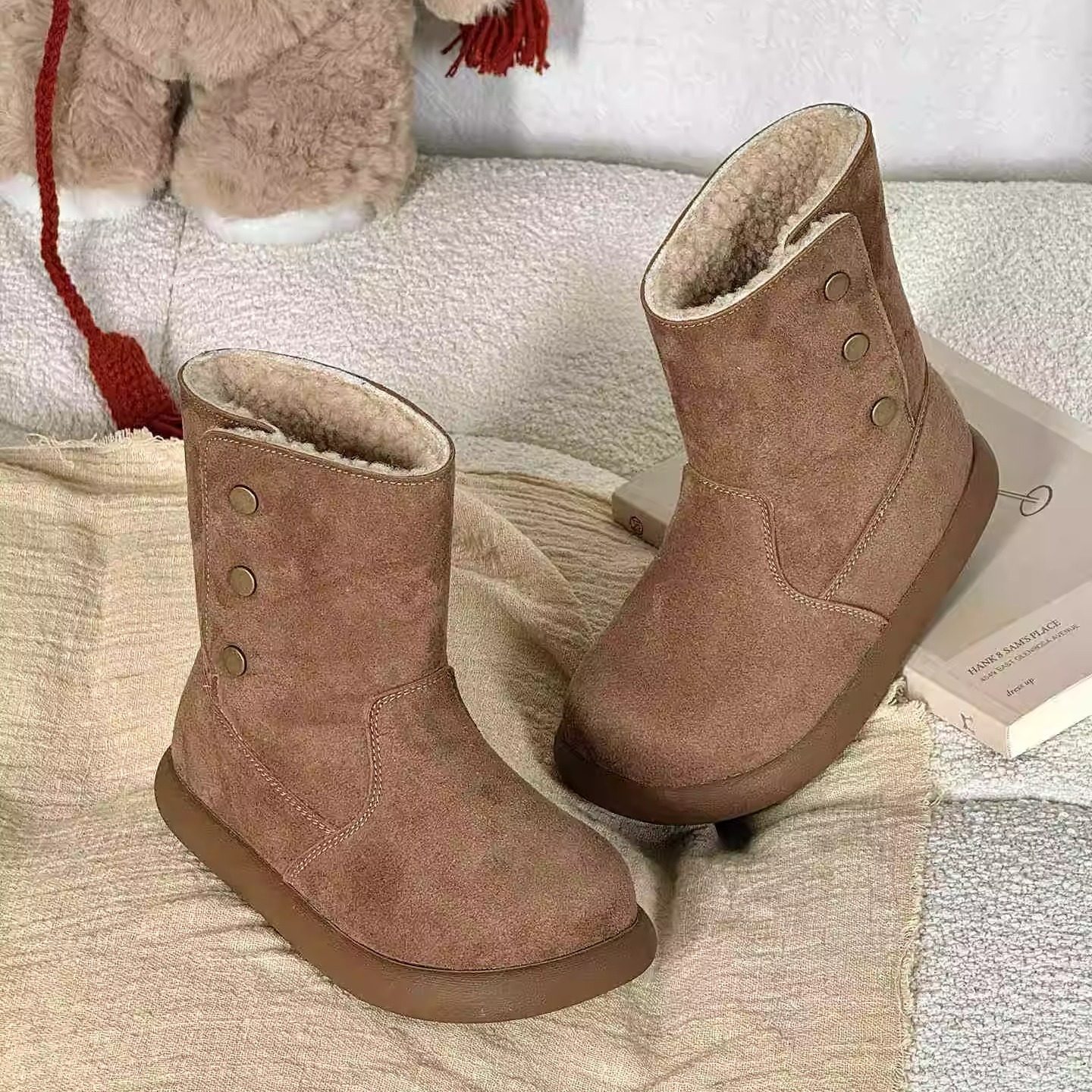 儿童长筒棉靴2025冬季新款女童加绒加厚洋气长靴男童保暖雪地靴潮,淘宝优惠券,粉丝福利购,淘宝优惠卷