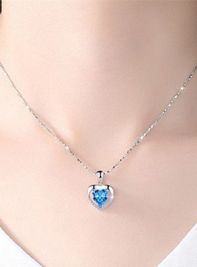 项链女四叶草爱心钟情同款吊坠锁骨链百搭简约气质轻奢送女友礼物