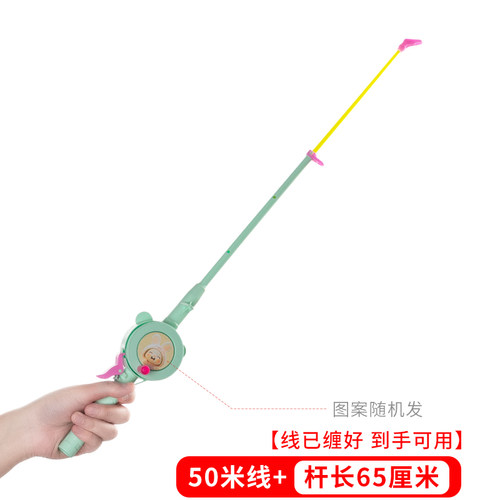 潍坊风筝塑料鱼竿线轮儿童风筝放飞器材大全风筝线风筝轮水晶轮 - 图2
