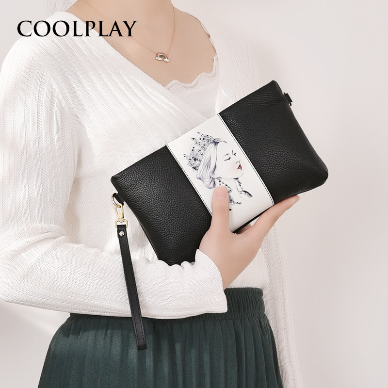 软皮女2019新款时尚大容量手拿包 酷玩子弟箱包钱包