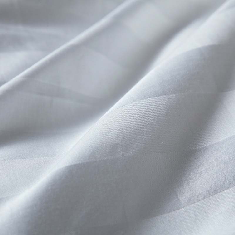 宾馆酒店用纯棉白色条纹缎条加厚床单布料手工床品面料棉布全棉