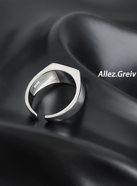 情侣S925银日韩黑底不规则